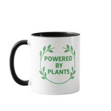 Zwarte en Witte Veganistische Plantenmok