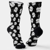 Zwarte en witte Venetiaanse carnavalmaskers, gevil Sokken (Gebogen)