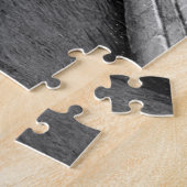 Zwarte en witte Venetië-brug tussen Sighs en gonde Legpuzzel (Zijkant)