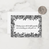 Zwarte en witte ventilator op sympathiekaarten notitiekaartje (Voorkant / Achterkant in situ)