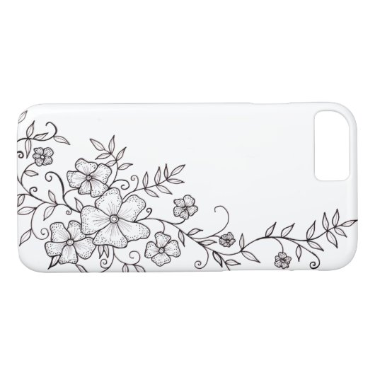 Zwarte en witte ventilatortas voor sierdoeleinden Case-Mate iPhone case (Achterkant (Horizontaal))