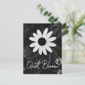 Zwarte en witte ventilatortuin briefkaart (Staand voorkant)