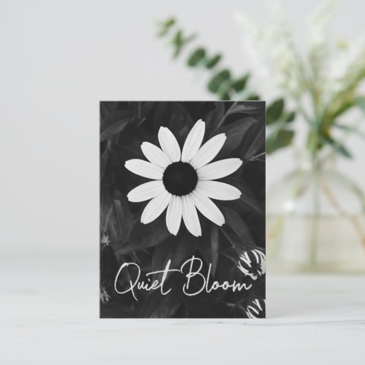 Zwarte en witte ventilatortuin briefkaart (Staand voorkant)