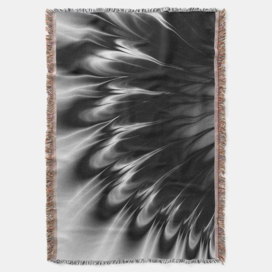 Zwarte en witte veren deken (Voorkant Verticaal)