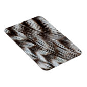 Zwarte en witte veren in detail magneet (Rechterzijde)