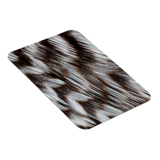 Zwarte en witte veren in detail magneet (Rechterzijde)