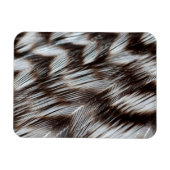 Zwarte en witte veren in detail magneet (Horizontaal)