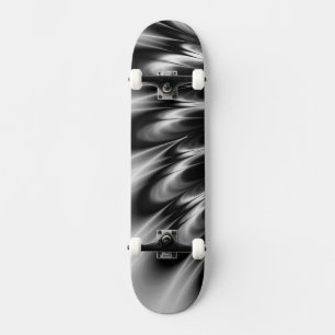 Zwarte en witte veren persoonlijk skateboard