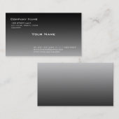 zwarte en witte verloop visitekaartje (Voorkant / Achterkant)