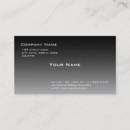 zwarte en witte verloop visitekaartje