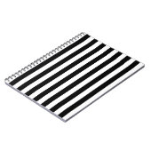 Zwarte en witte verticale referentiestrepen notitieboek (Linkerzijde)