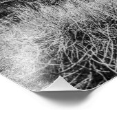 Zwarte en witte verticale rotsformatie in Utah Foto Afdruk (Hoek)