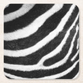 zwarte en witte vetvlekken Zebra Afdrukken Kartonnen Onderzetters (Voorkant)