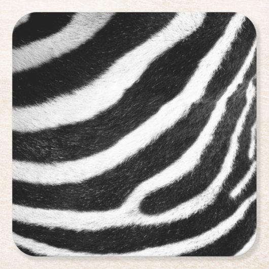 zwarte en witte vetvlekken Zebra Afdrukken Kartonnen Onderzetters (Voorkant)
