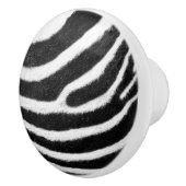 zwarte en witte vetvlekken Zebra Afdrukken Keramische Knop (Rechts)