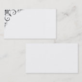 Zwarte en witte Visitekaartjes (Voorkant / Achterkant)