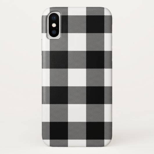 Zwarte en witte vlecht Case-Mate iPhone case (Achterkant)