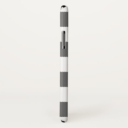 Zwarte en witte vlecht Case-Mate iPhone case (Achterkant / rechts)