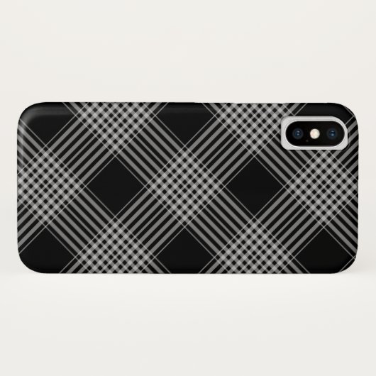 Zwarte en witte vlecht Case-Mate iPhone case (Achterkant (horizontaal))