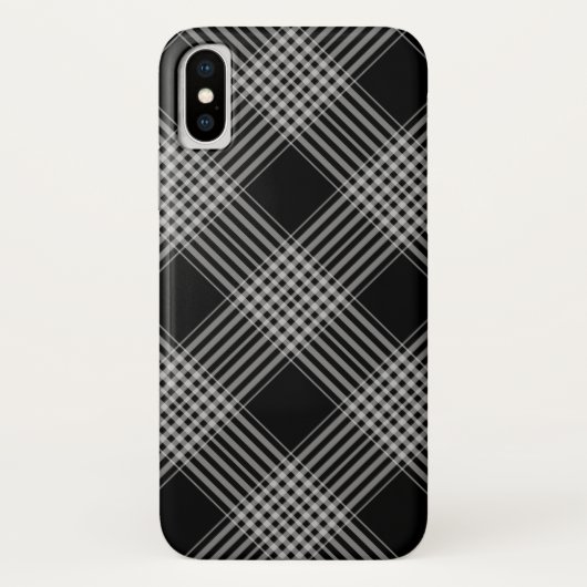 Zwarte en witte vlecht Case-Mate iPhone case (Achterkant)