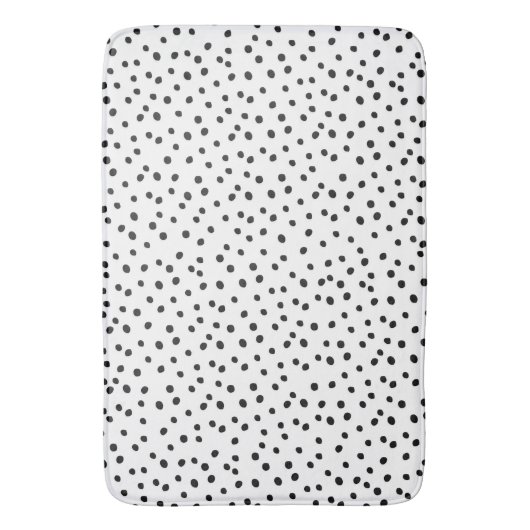 Zwarte en witte vlekken badmat (Voorkant Verticaal)