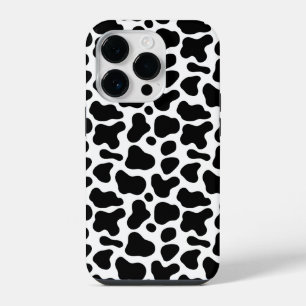zwarte en witte vlekken, koeienpatroon iPhone 14 plus hoesje