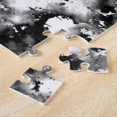 Zwarte en witte vlekken legpuzzel (Zijkant)