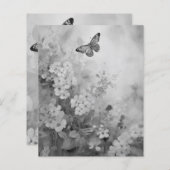 Zwarte en witte vlinder (Voorkant / Achterkant)