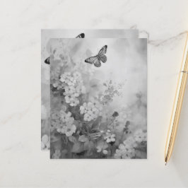 Zwarte en witte vlinder