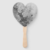 Zwarte en witte vlinder handwaaier (Voorkant)