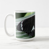 Zwarte en witte vlinder koffiemok (Links)