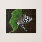 Zwarte en witte vlinder legpuzzel (Horizontaal)