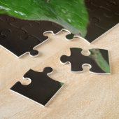 Zwarte en witte vlinder legpuzzel (Zijkant)