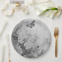 Zwarte en witte vlinder