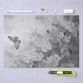 Zwarte en witte vlinder tissuepapier (Craft)