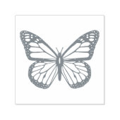 Zwarte en witte vlinder  zelfinktende stempel (Design)