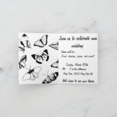 Zwarte en witte vlinders (Binnen)