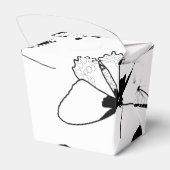 Zwarte en witte vlinders bedankdoosjes (Achterkant)