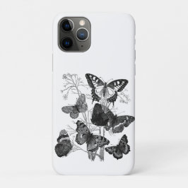 Zwarte en witte vlinders Case-Mate iPhone case