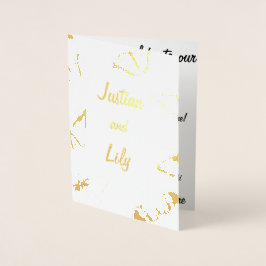 Zwarte en witte vlinders folie kaarten