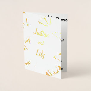 Zwarte en witte vlinders folie kaarten