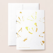 Zwarte en witte vlinders folie kaarten (Met envelop)