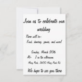 Zwarte en witte vlinders save the date (Achterkant)