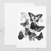 Zwarte en Witte Vlinders uit het Oude Tijdperk Kaart (Voorkant / Achterkant)