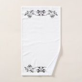 ZWARTE EN WITTE VLOEISTOESTELLING BAD HANDDOEK (Handdoek)