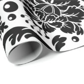 Zwarte en witte vocht cadeaupapier (Rol Hoek)