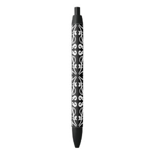 Zwarte en witte vocht inkt pen