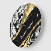 Zwarte en witte vochtige vogel grote klok (Hoek)