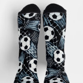 Zwarte en witte voetbal sokken (Top)