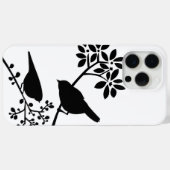 Zwarte en witte vogels Case-Mate iPhone case (Achterkant (horizontaal))